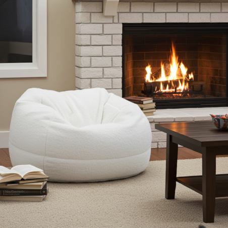 Peluş Armut Koltuk | Kuzu Yünü Tarzında Rahat ve Şık | Armut Koltuk Al