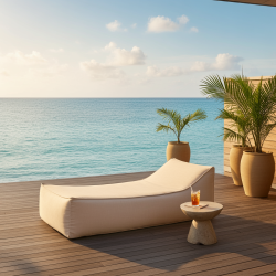 Şezlong Armut Yatağı SunBed Plus – Su Geçirmez & Outdoor Konforu