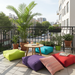 Mindo Küp Yer Minderi | İç Mekan, Balkon, Teras Kullanımı | Armut Koltuk Al