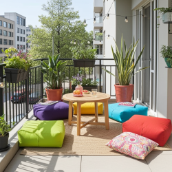 Mindo Küp Yer Minderi | İç Mekan, Balkon, Teras Kullanımı | Armut Koltuk Al